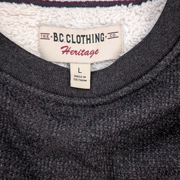 Men's Charcoal Crewneck Sweater - Picture 2 of 2